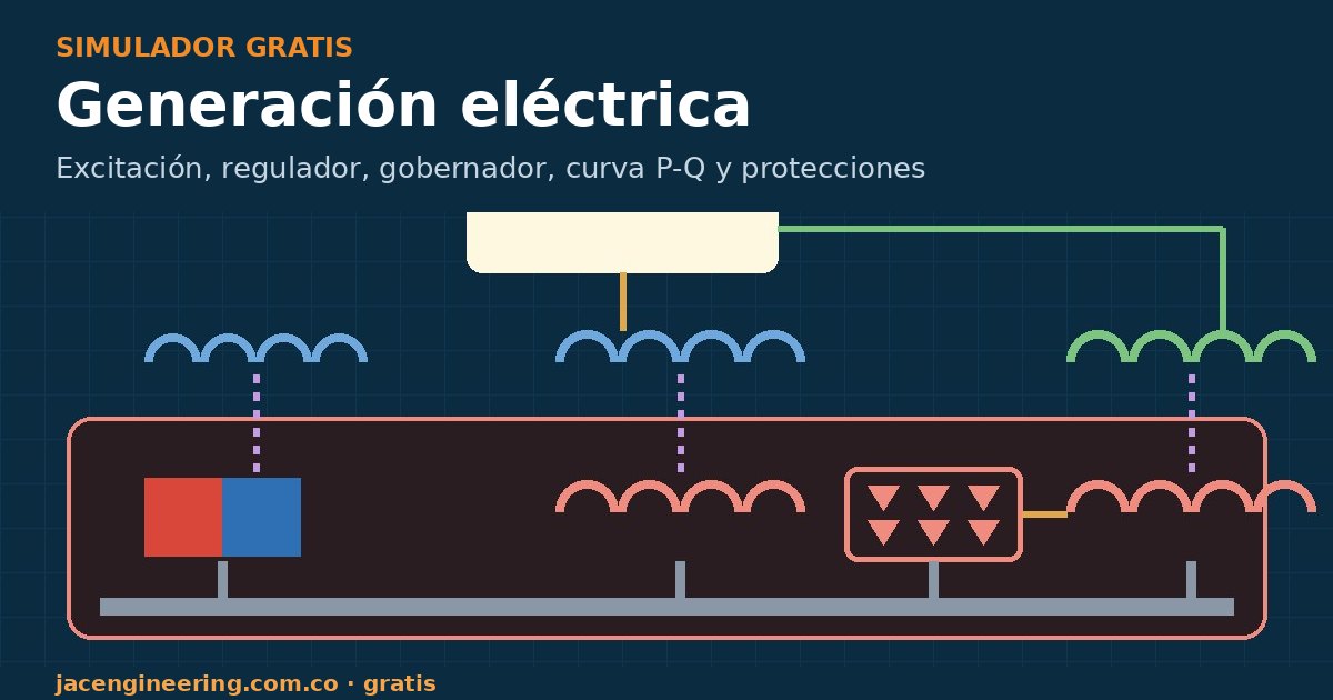 Simulador de generación eléctrica · grupos electrógenos | JAC Engineering